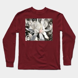 Whte Spider Magnolia Long Sleeve T-Shirt